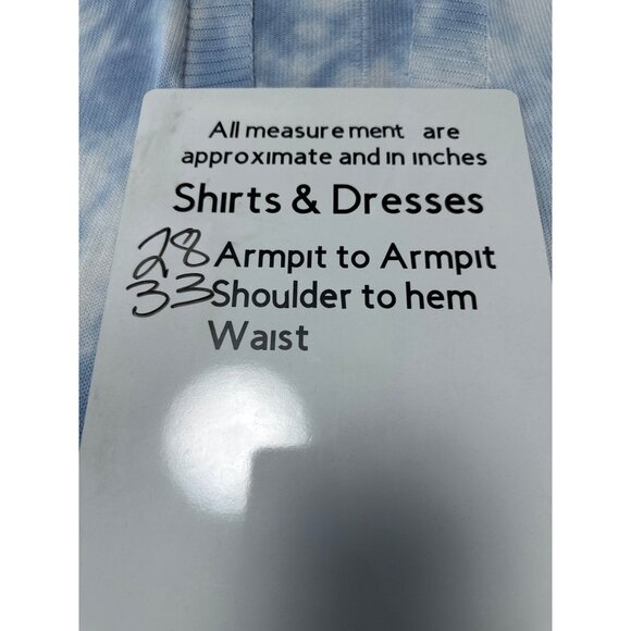 Lane Bryant Womens Tie-Dye Open Front Cardigan Blue & White Size 18/20 - Picture 8 of 8